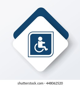Disabled sign icon