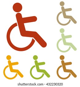 Disabled sign illustration