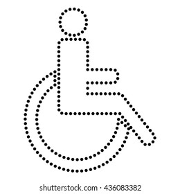 Disabled sign illustration