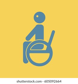 disabled sitting on wheelchair
