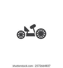 Disabled sports equipment vector icon. filled flat sign for mobile concept and web design. Adaptive Sports Equipment glyph icon. Symbol, logo illustration. Vector graphics