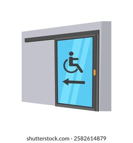 Disabled toilet, Disability Vector Illustration Isolated