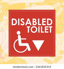 Disabled toilet icon in trendy outline style design. Vector graphic illustration. Disabled icon for toilet  ,office,hotel,restaurant, website design, logo, app, and ui. Editable vector stroke. EPS 8