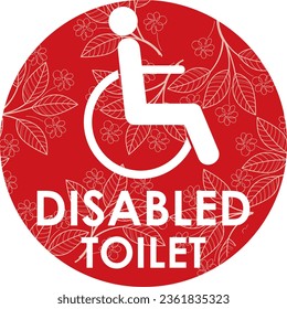 Disabled toilet icon in trendy outline style design. Vector graphic illustration. Disabled icon for toilet  ,office,hotel,restaurant, website design, logo, app, and ui. Editable vector stroke. EPS 8