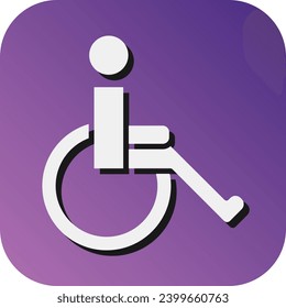 Icono De Fondo De Gradiente De Glifo Vector Desactivado Para Uso Personal Y Comercial.
