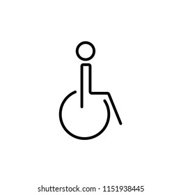 Disabled Vector Icon. 