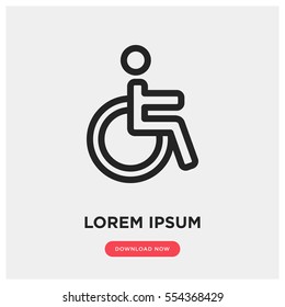 Disabled vector icon