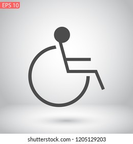 disabled vector icon eps 10