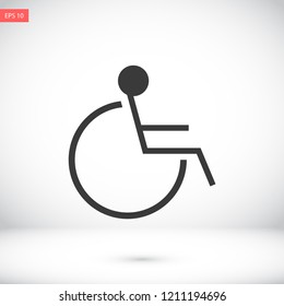 disabled vector icon eps 10