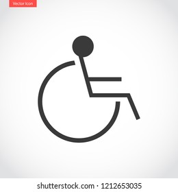disabled vector icon eps 10