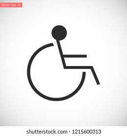 disabled vector icon eps 10