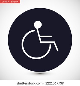 disabled vector icon eps 10