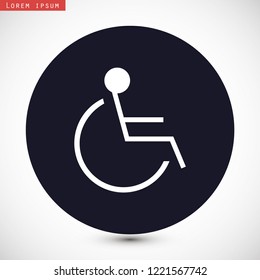disabled vector icon eps 10