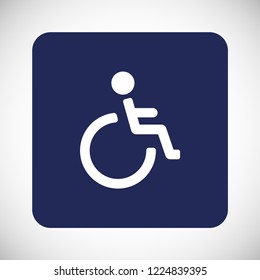disabled vector icon eps 10