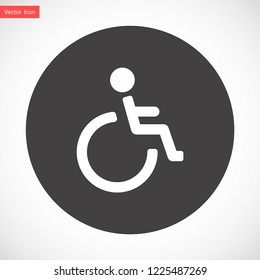 disabled vector icon eps 10