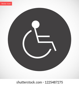 disabled vector icon eps 10
