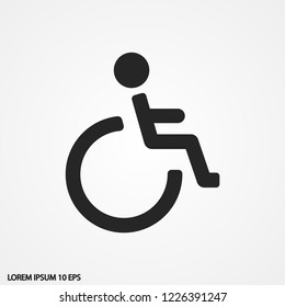 disabled vector icon eps 10