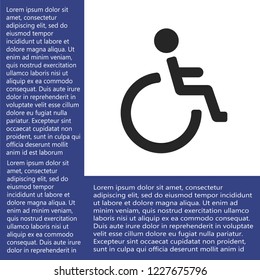 disabled vector icon eps 10