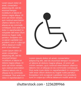 disabled vector icon eps 10