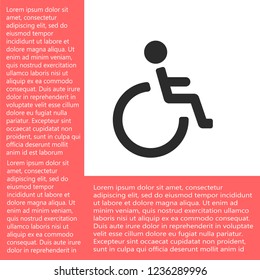 disabled vector icon eps 10
