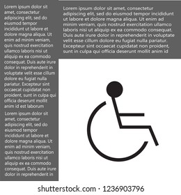 disabled vector icon eps 10