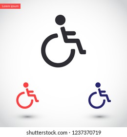 disabled vector icon eps 10