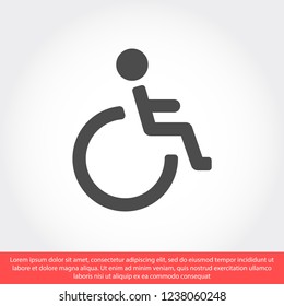 disabled vector icon eps 10