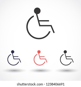 disabled vector icon eps 10