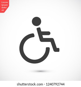 disabled vector icon eps 10