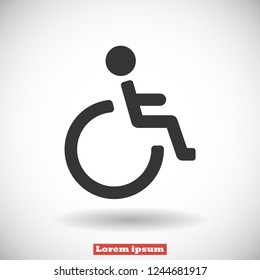 disabled vector icon eps 10