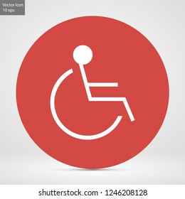disabled vector icon eps 10