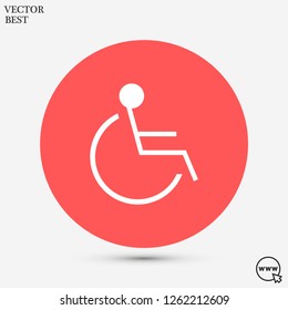 disabled vector icon eps 10