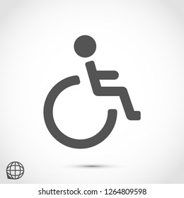 disabled vector icon eps 10