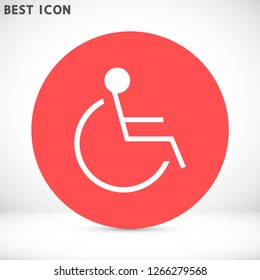 disabled vector icon eps 10