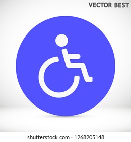 disabled vector icon eps 10