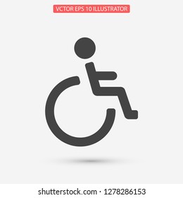 disabled vector icon eps 10