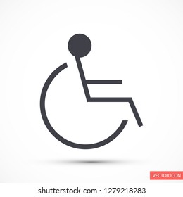 disabled vector icon eps 10