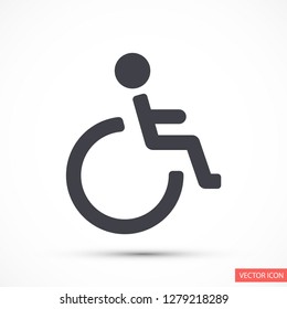 disabled vector icon eps 10