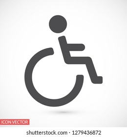 disabled vector icon eps 10