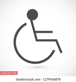 disabled vector icon eps 10