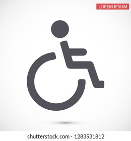 disabled vector icon eps 10