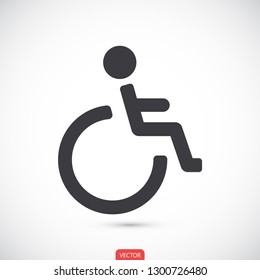 disabled vector icon eps 10
