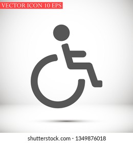 disabled vector icon eps 10