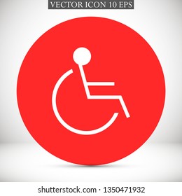 disabled vector icon eps 10