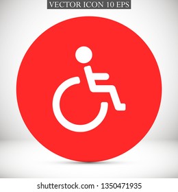 disabled vector icon eps 10