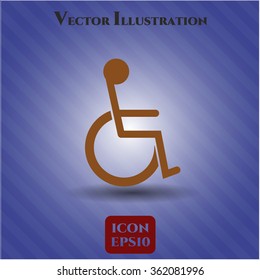 Disabled vector icon or symbol