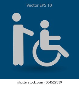 Disabled vector illustration