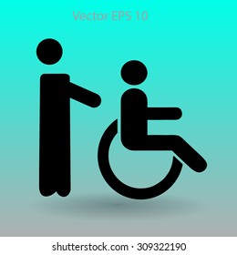 Disabled vector illustration