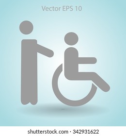 Disabled vector illustration