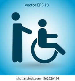 Disabled vector illustration